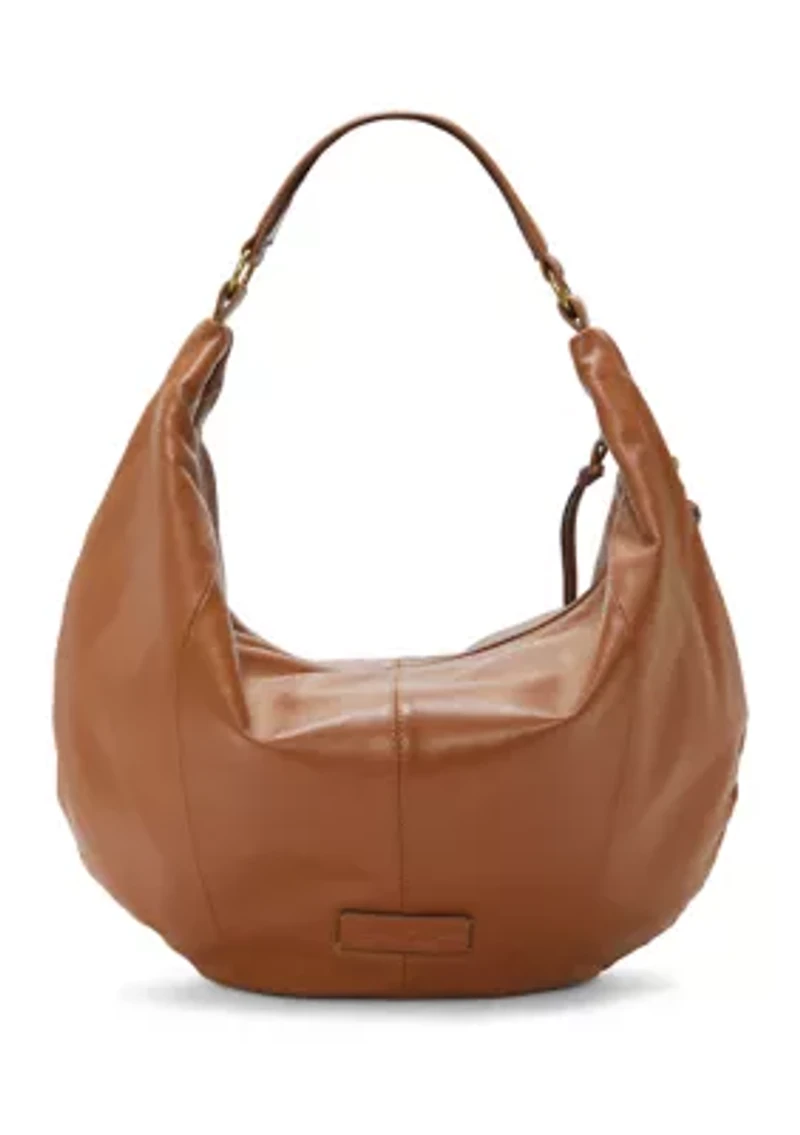 Lexy Crescent Leather Hobo Bag