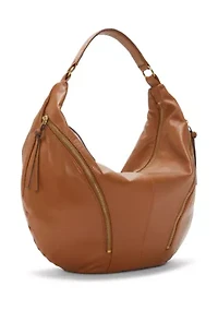 Lexy Crescent Leather Hobo Bag
