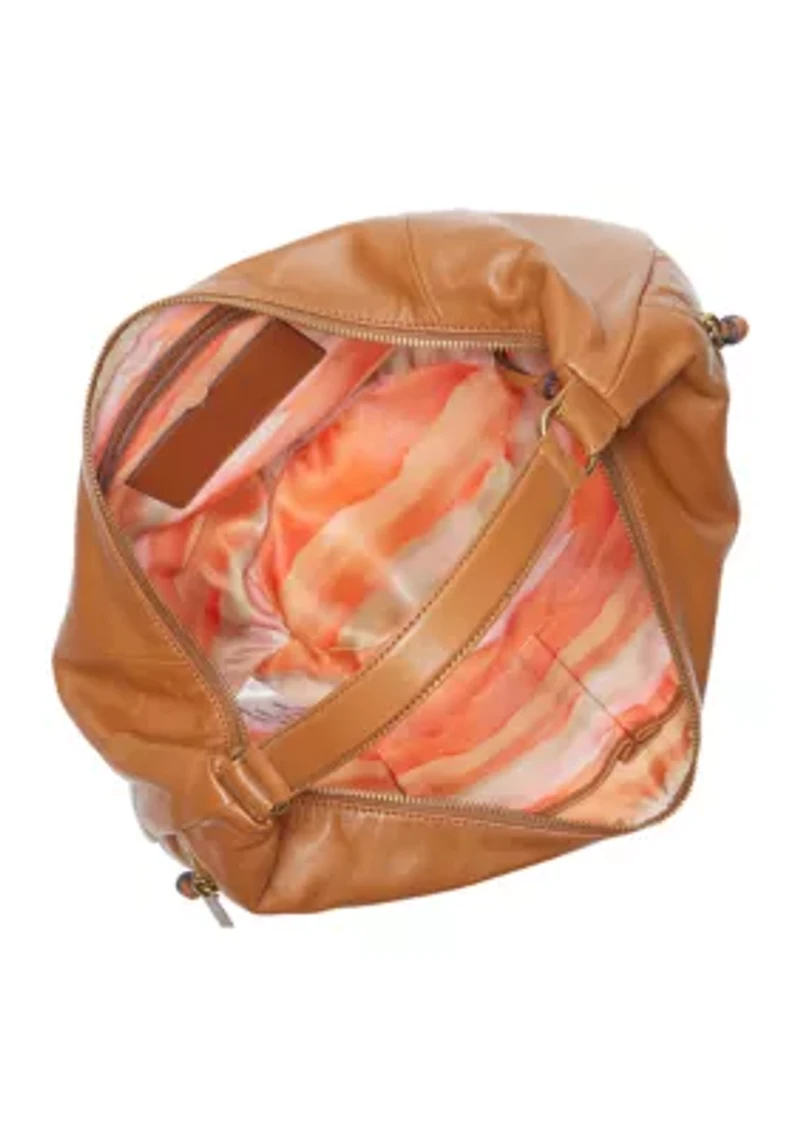 Lexy Crescent Leather Hobo Bag