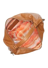 Lexy Crescent Leather Hobo Bag