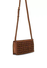 Lova Beaded Leather Crossbody Bag