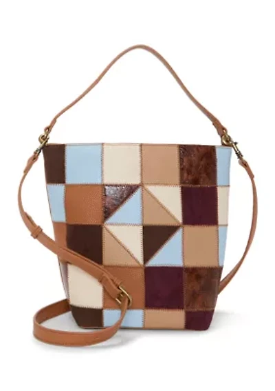 Lyna Patchwork Pull On Bucket Bag
