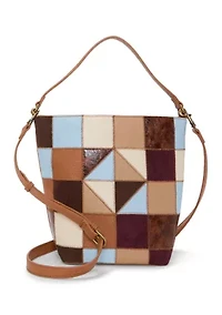 Lyna Patchwork Pull On Bucket Bag