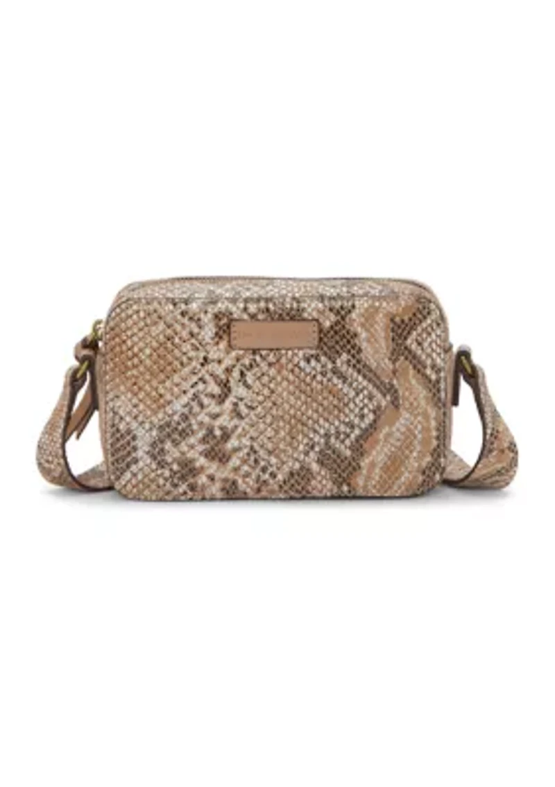 Mora Snakeskin Crossbody Camera Bag