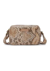 Mora Snakeskin Crossbody Camera Bag