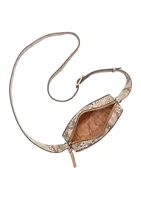 Mora Snakeskin Crossbody Camera Bag