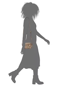 Mora Snakeskin Crossbody Camera Bag