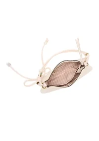 Shoulder Bag with Charm Beads