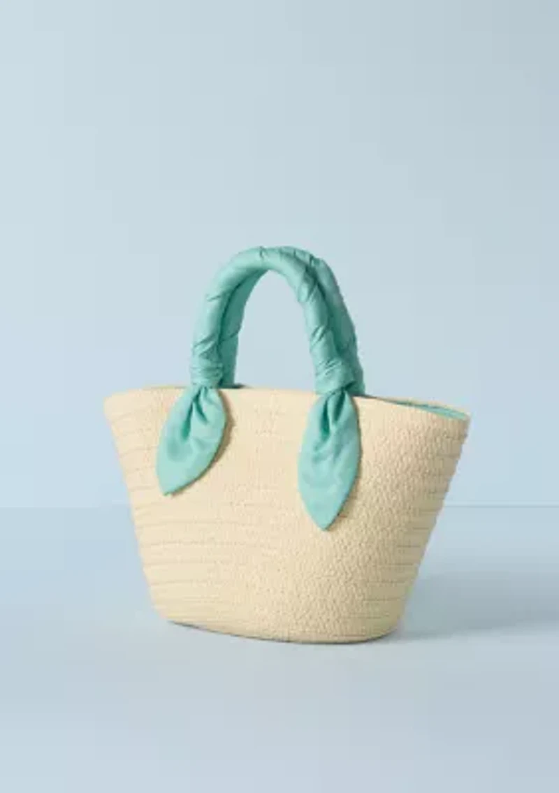 Sewing Down South x Crown & Ivy™ Vendue Medium Straw Handbag