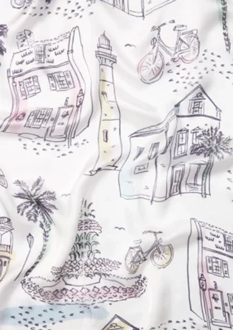 Sewing Down South x Crown & Ivy™ Adgers Printed Square Scarf