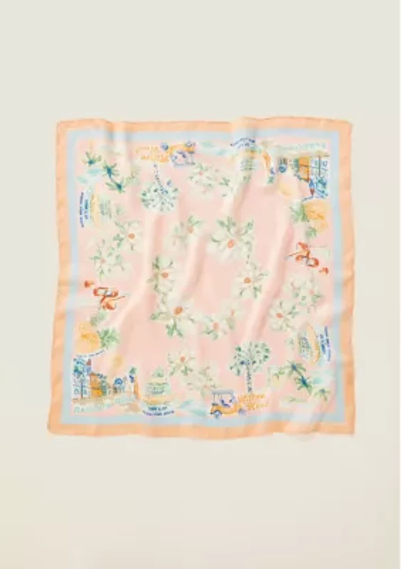 Sewing Down South x Crown & Ivy™ Calhoun Printed Square Scarf