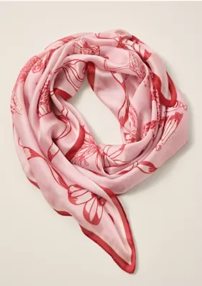 Sewing Down South x Crown & Ivy™ Sew Merry Printed Square Scarf