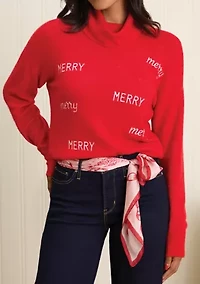 Sewing Down South x Crown & Ivy™ Sew Merry Printed Square Scarf