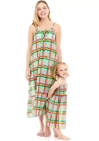 Women's Mommy & Me Plaid Toppers 