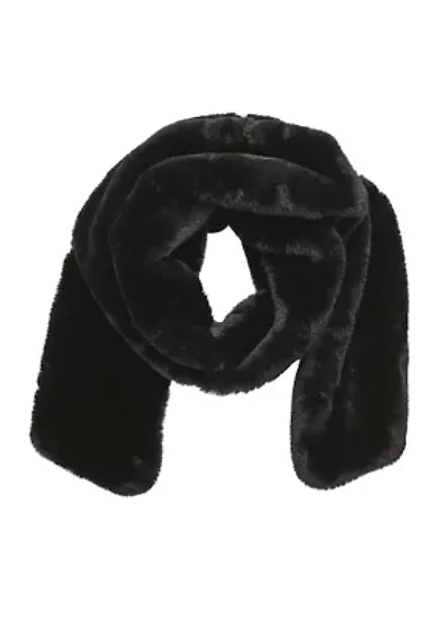 Pull Through Faux Fur Scarf