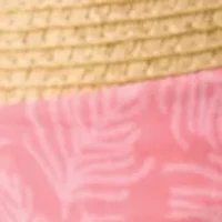 Sewing Down South x Crown & Ivy™ Legare Raffia Hat with Printed Ribbon