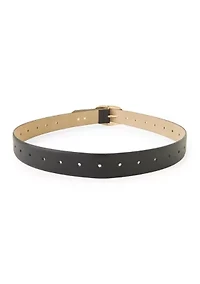 Belt with Square Oval Buckle