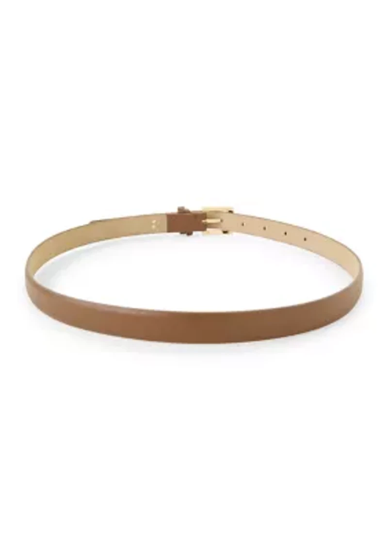 Puffy and Square Buckle 2 for 1 Belts