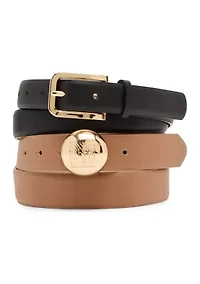 Women's Domed Belt and Rectangular Set