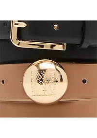 Women's Domed Belt and Rectangular Set