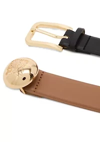 Women's Domed Belt and Rectangular Set