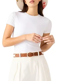 Horsebit Canvas Pants Belt