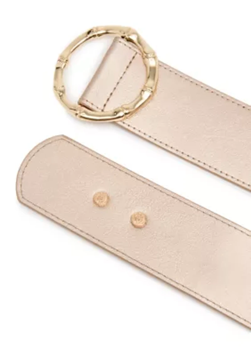 Snap Back Straw Stretch Belt