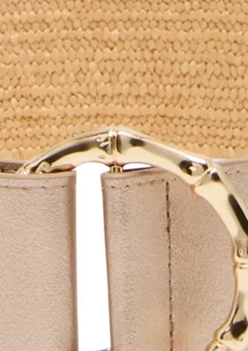 Snap Back Straw Stretch Belt