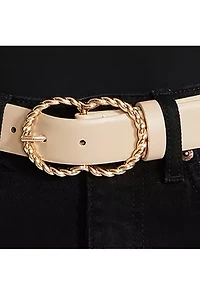 Twisted Buckle Pant Belt