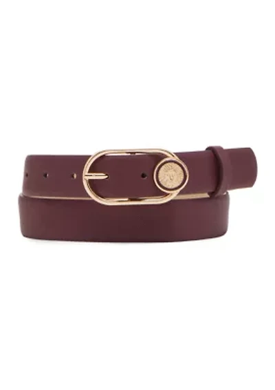 Enamel Lion Head Pant Belt