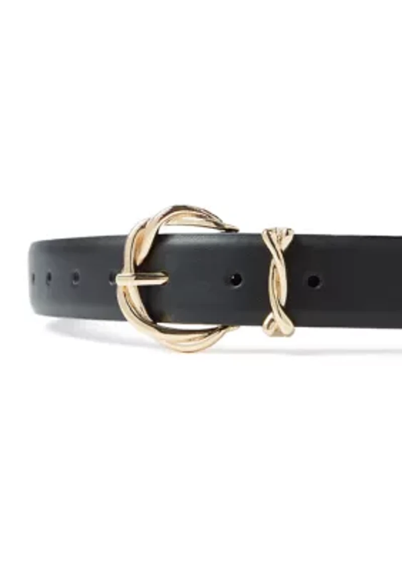 2 for 1 Rounded Square Buckle Belt