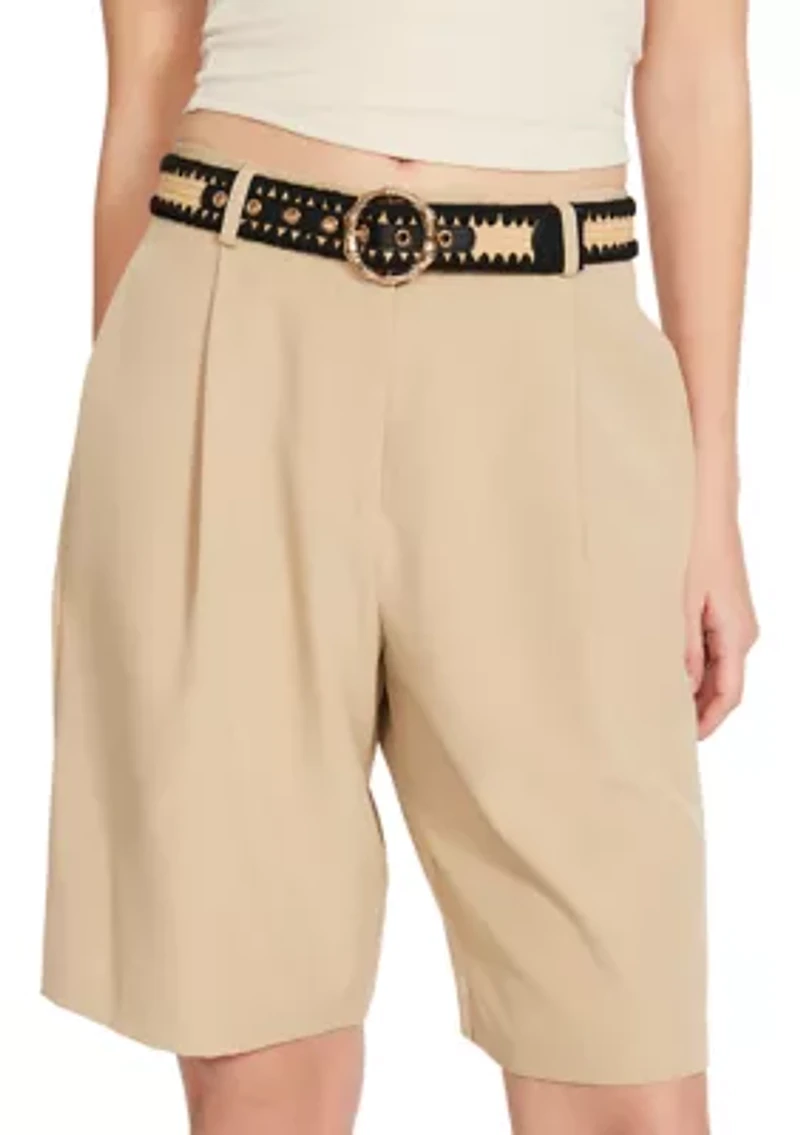 Metal Bamboo Buckle Belt