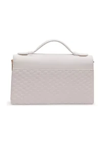 Embossed Small Top Handle Crossbody Bag