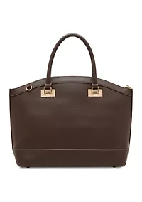 Large Dome Satchel with Detachable Strap