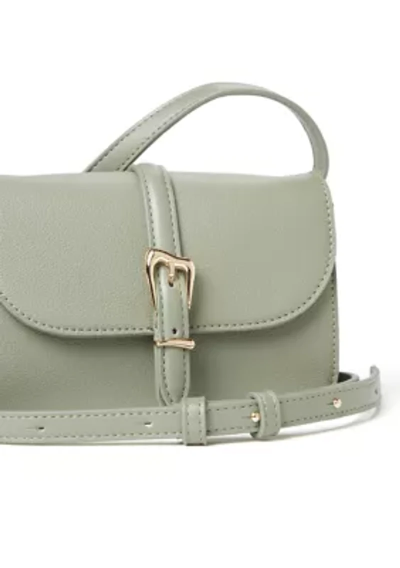 Sculpted Buckle Crossbody