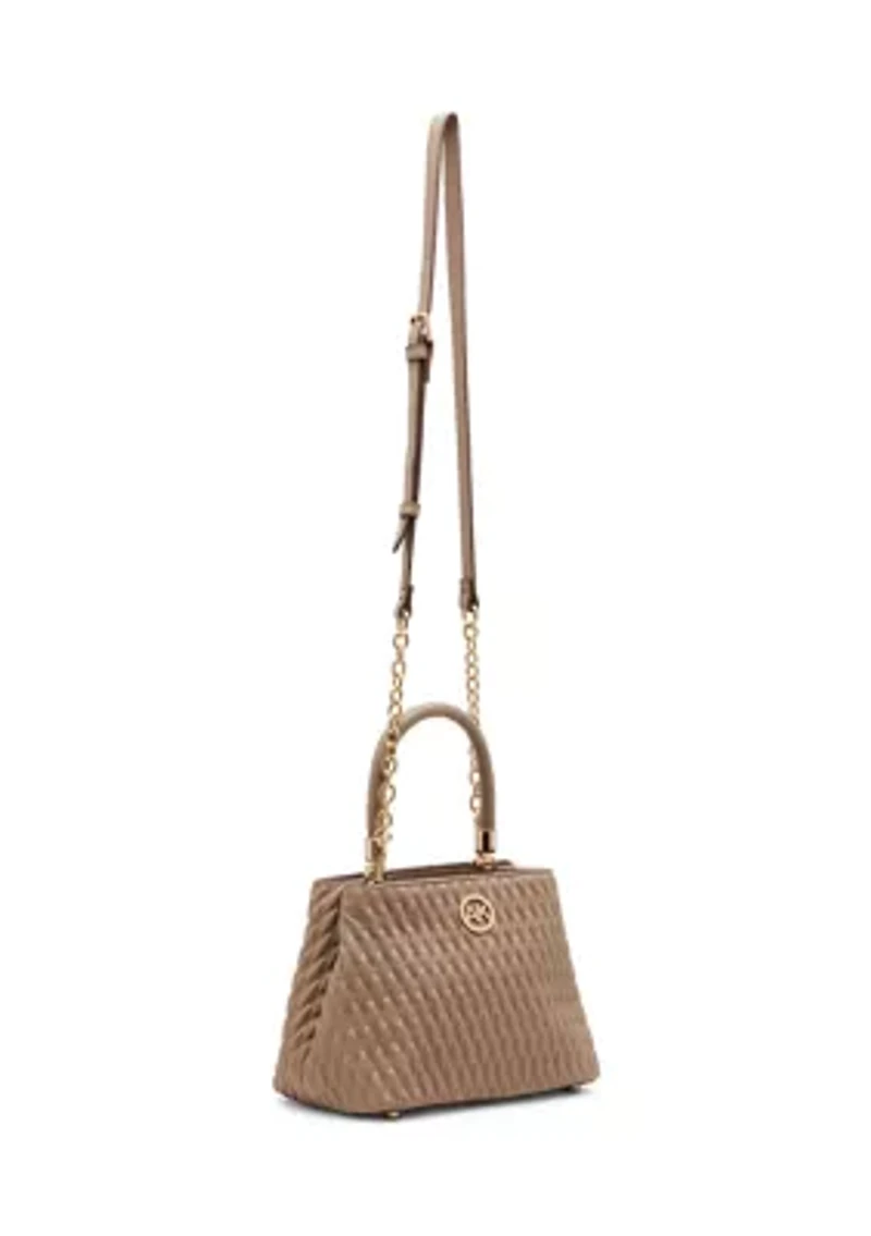 Quilted Bucket Bag with Detachable Strap 