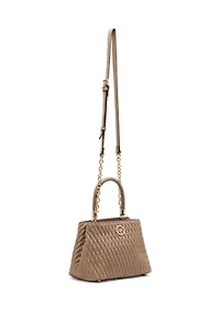 Quilted Bucket Bag with Detachable Strap 