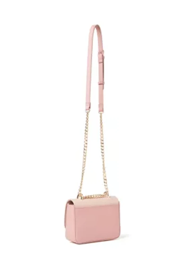 V Day Flap Crossbody with Detachable Strap