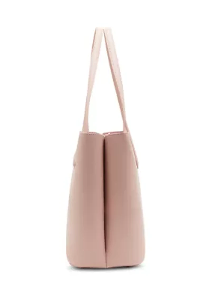 Double Compartment Tote Bag with Pouch