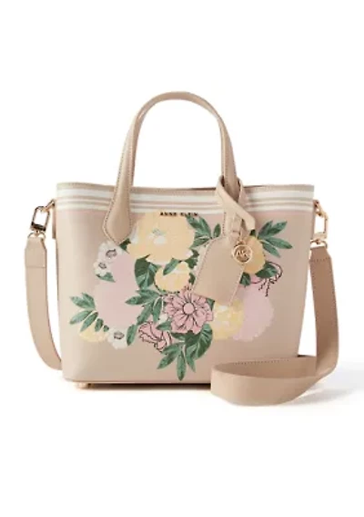 Bonded Mini Tote Bag with Double Satchel Straps