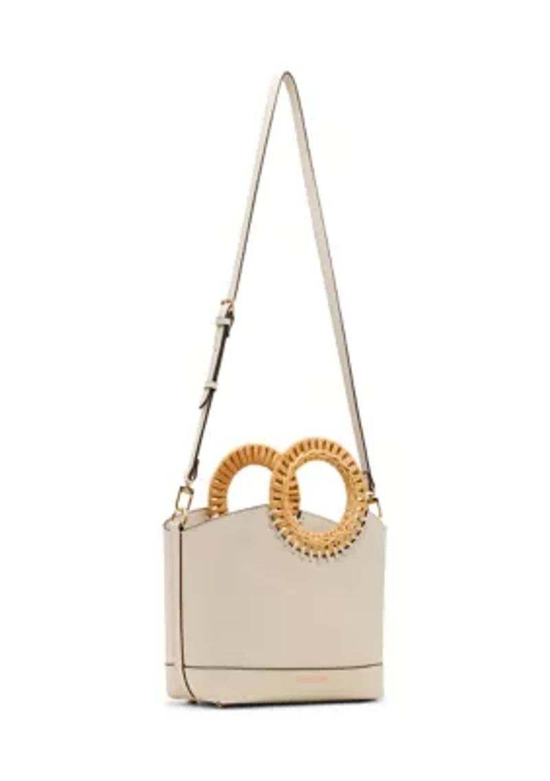 Circle Handle Tote with Detachable Strap 