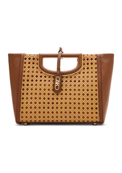 Caning Cut Out Satchel