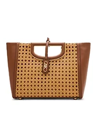 Caning Cut Out Satchel