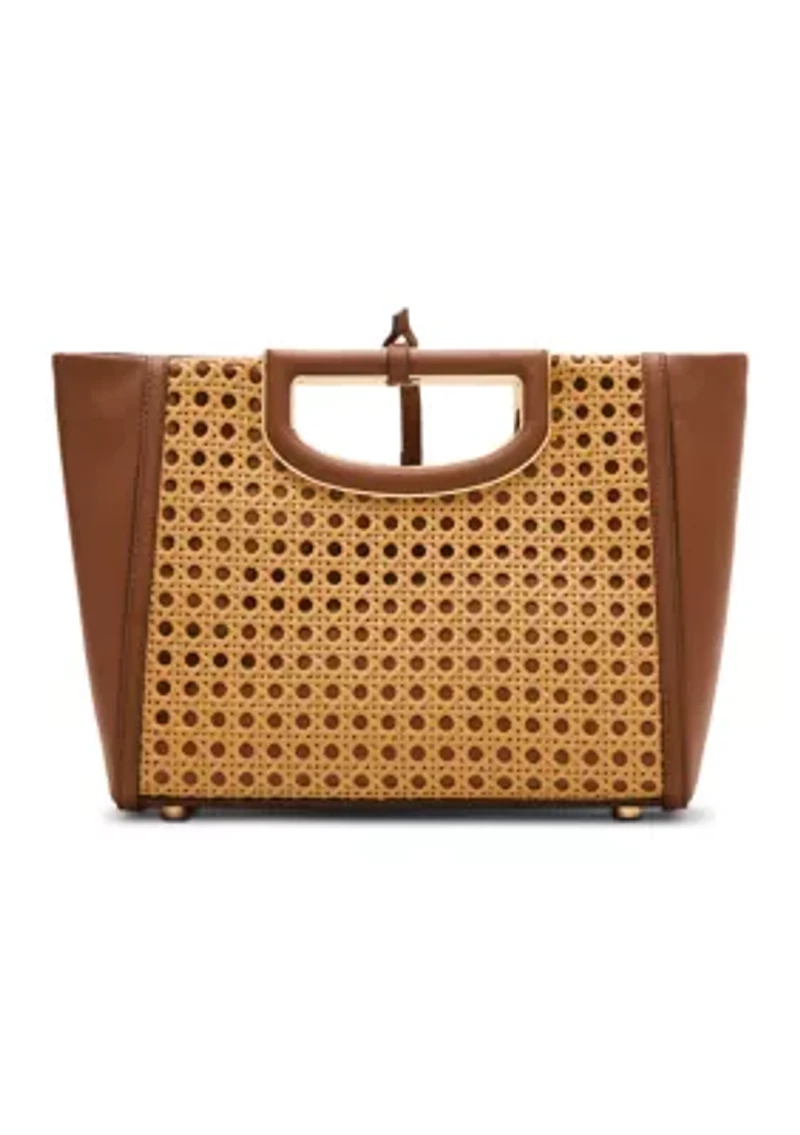 Caning Cut Out Satchel