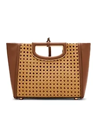 Caning Cut Out Satchel