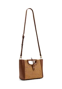 Caning Cut Out Satchel