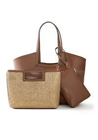 Perforated Tote with Insert Pouch 
