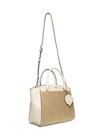 Rounded Medium Satchel with Crossbody Strap