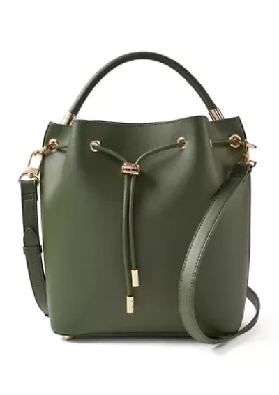 Medium Bucket Bag with Crossbody Strap