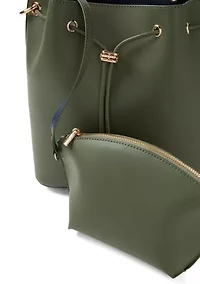 Medium Bucket Bag with Crossbody Strap